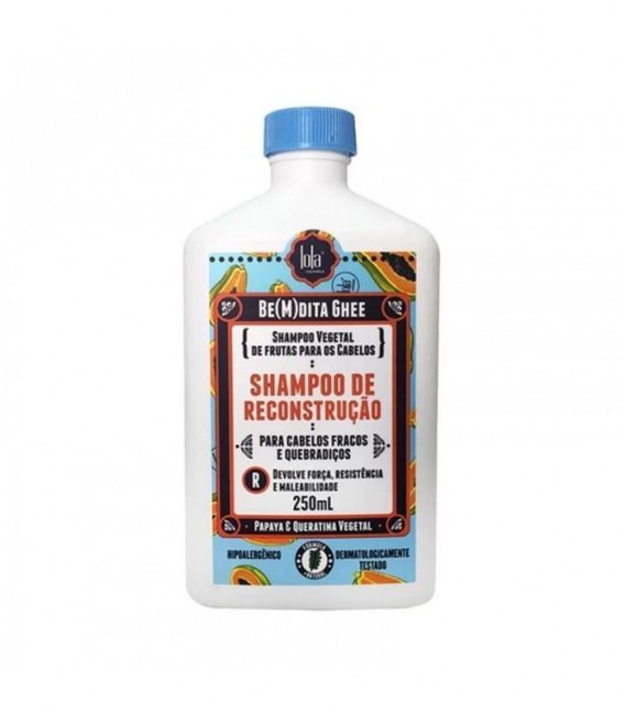Lola Cosmetics Be(M)Dita Ghee - Shampoo Reconstrução Papaya E Queratina Vegetal 250Ml