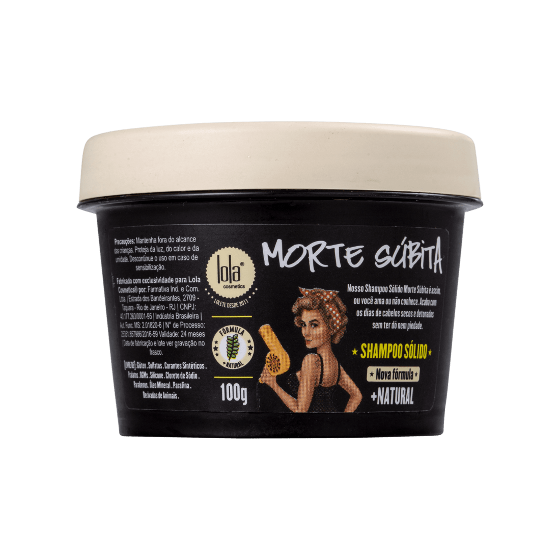 Lola Cosmetics Morte Súbita - Shampoo Sólido 100G