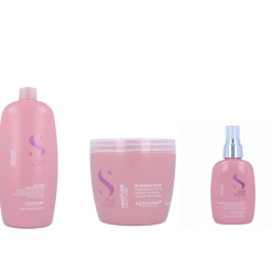 Kit Alfaparf Moisture Nutritive Low Champu 1000, Nutritive Mascarilla 500ml y Detangler Fluid 125ml